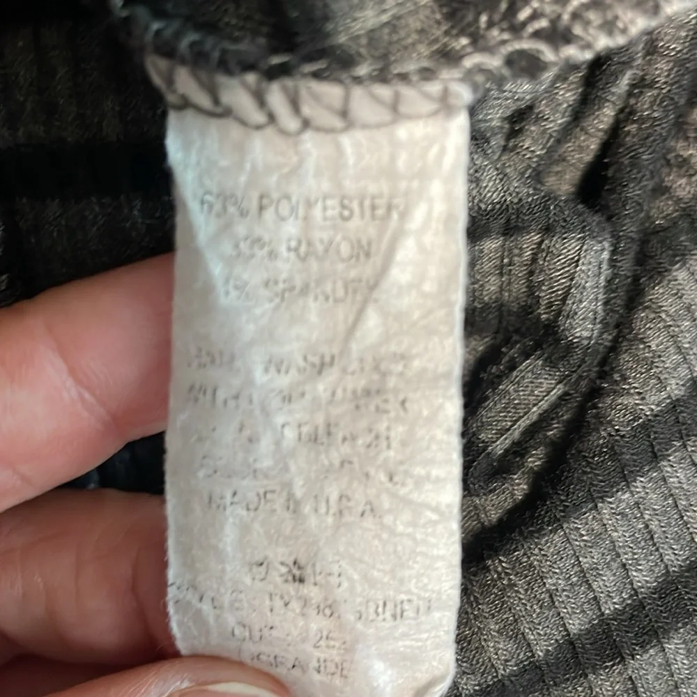 Dressed in LALA Black Striped Wide Leg Pants Set - Picture 10 of 10